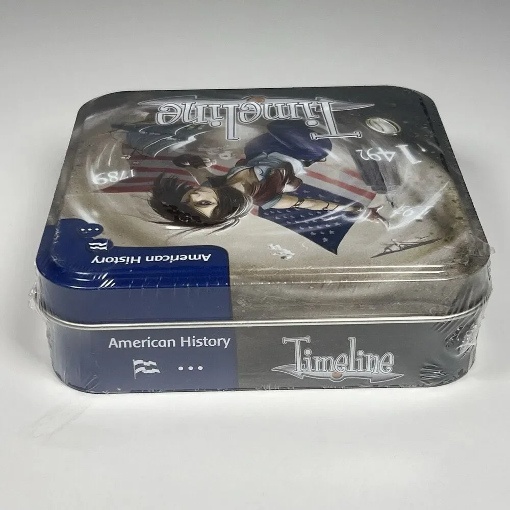 Timeline American History Card Game With Tin Fredric Henry Asmodee 2016 Sealed